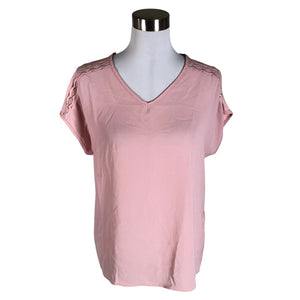 Unisex Esprit - Short-sleeved blouse, size 40 - Light pink (1)