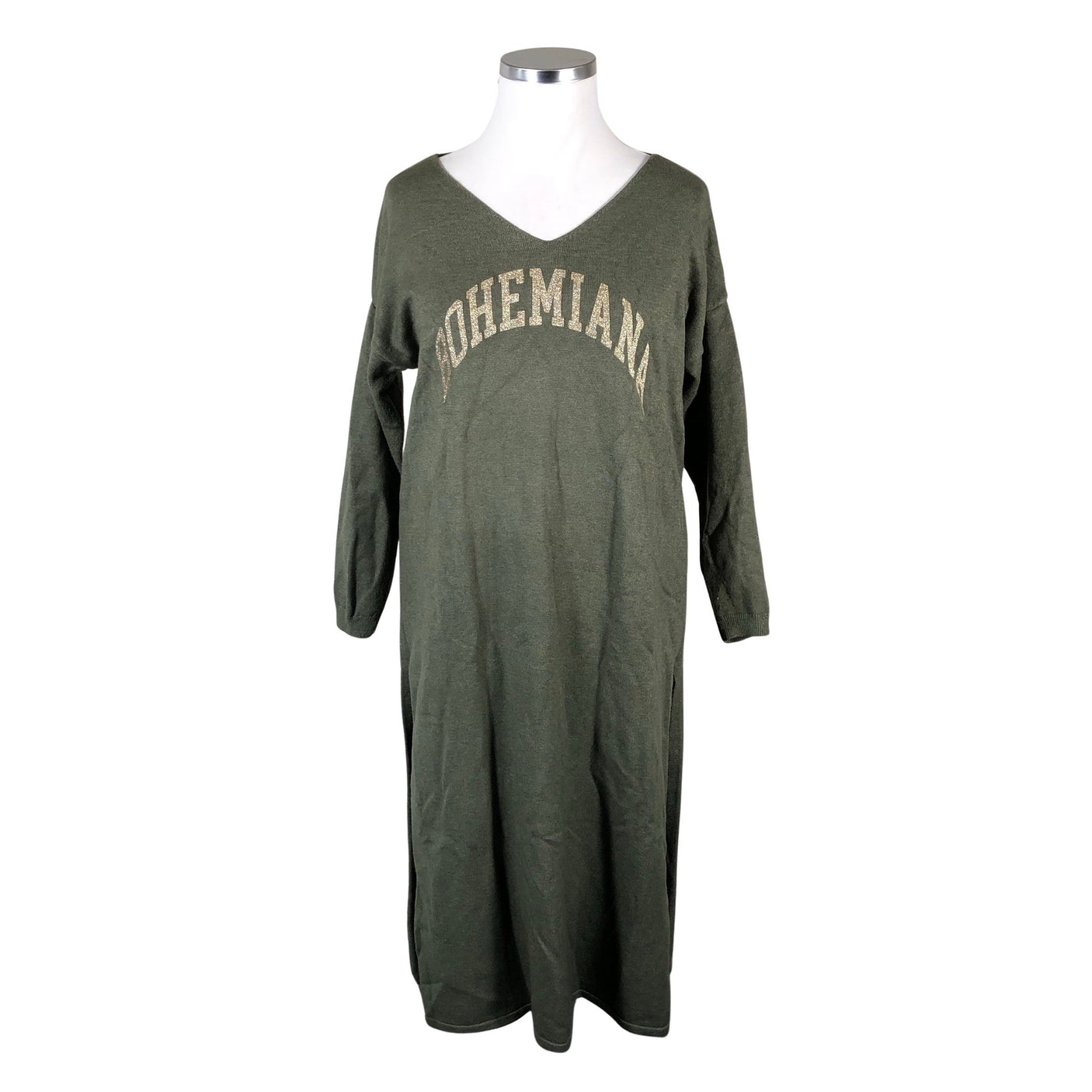 Unisex Bohemiana - Knit tunic, size 42 - Green (1)