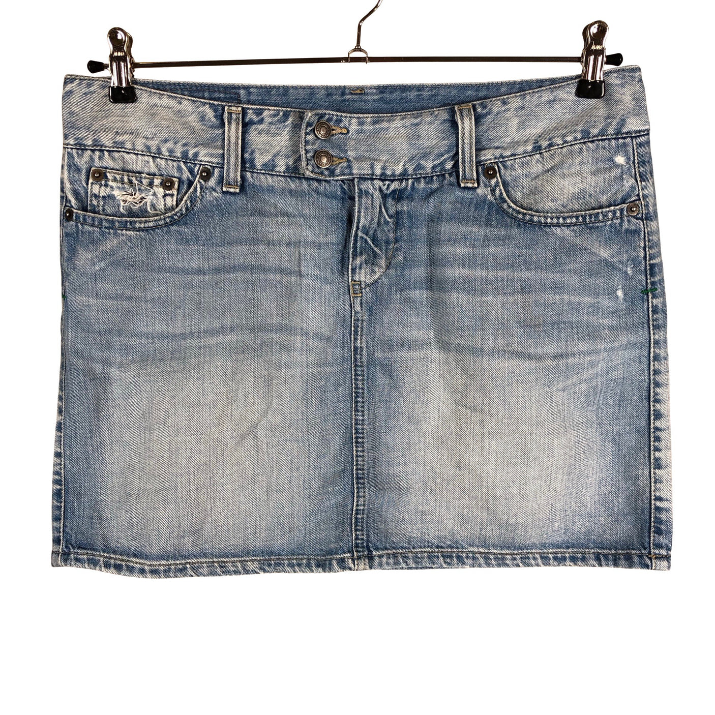 Unisex Benetton - Denim skirt, size 40 - Light blue (1)