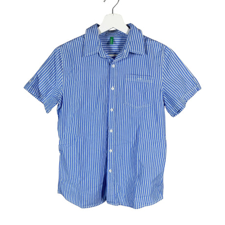 Unisex Benetton - Collared shirt, size 158 - 164 - Light blue ()