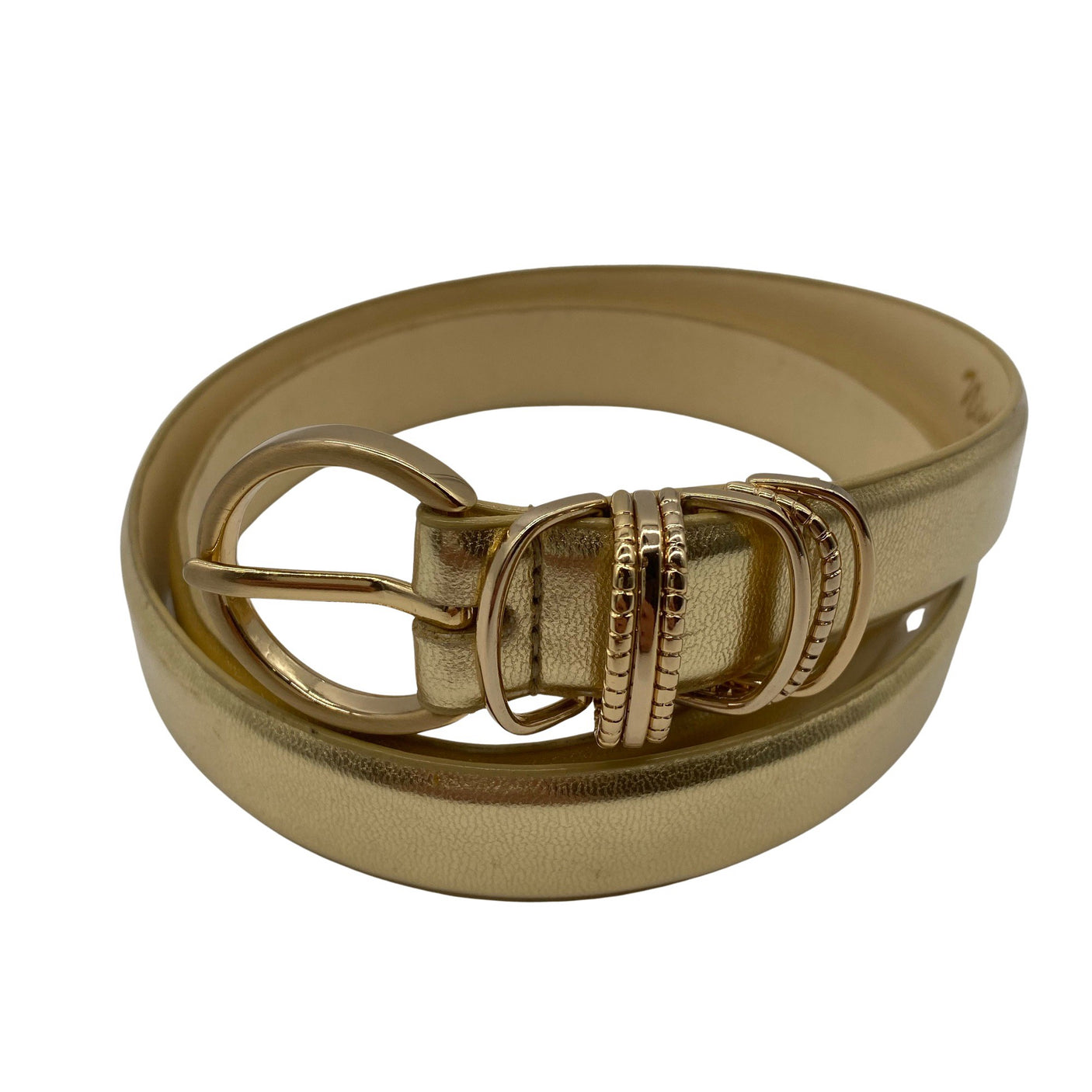 Unisex Nini's - Leather belt, size No size - Gold (1)