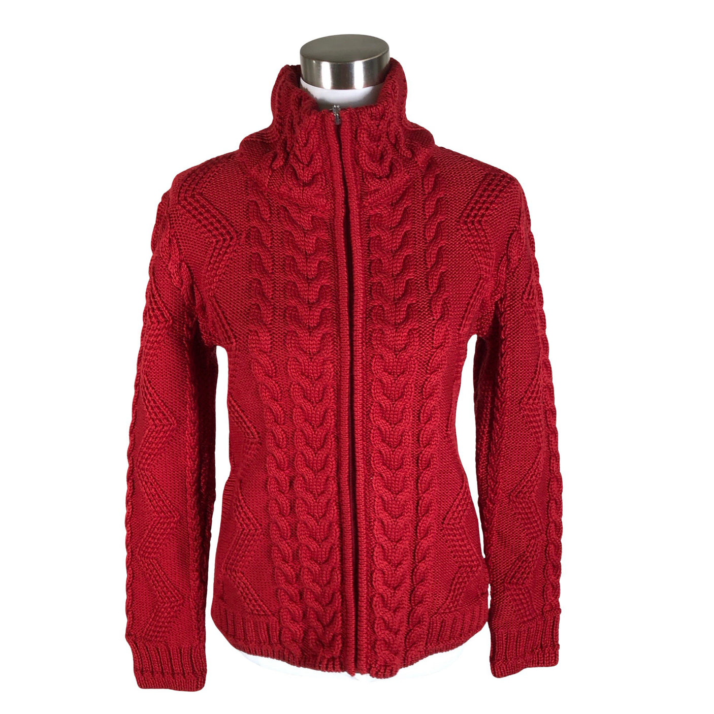 Unisex Original Aran Co. - Cardigan, size 36 - Red (1)