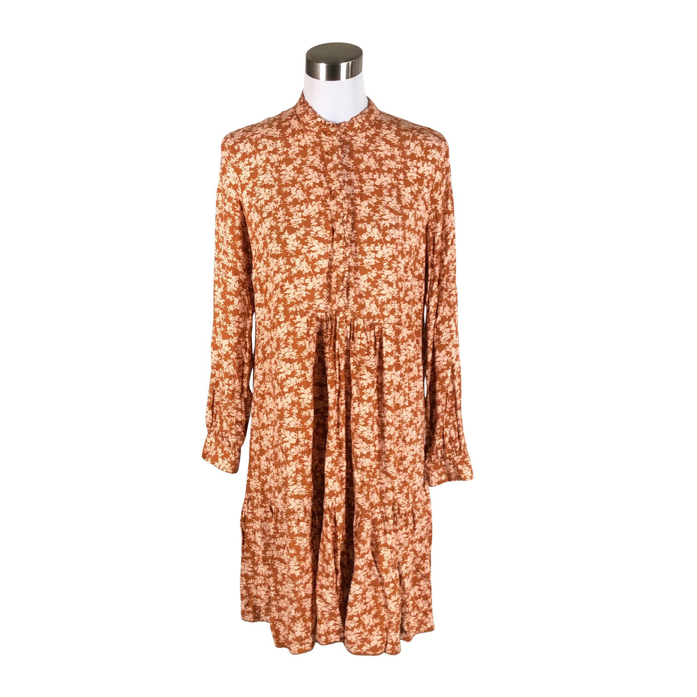 Unisex Y.A.S - Schiffon dress, size 38 - Orange (1)
