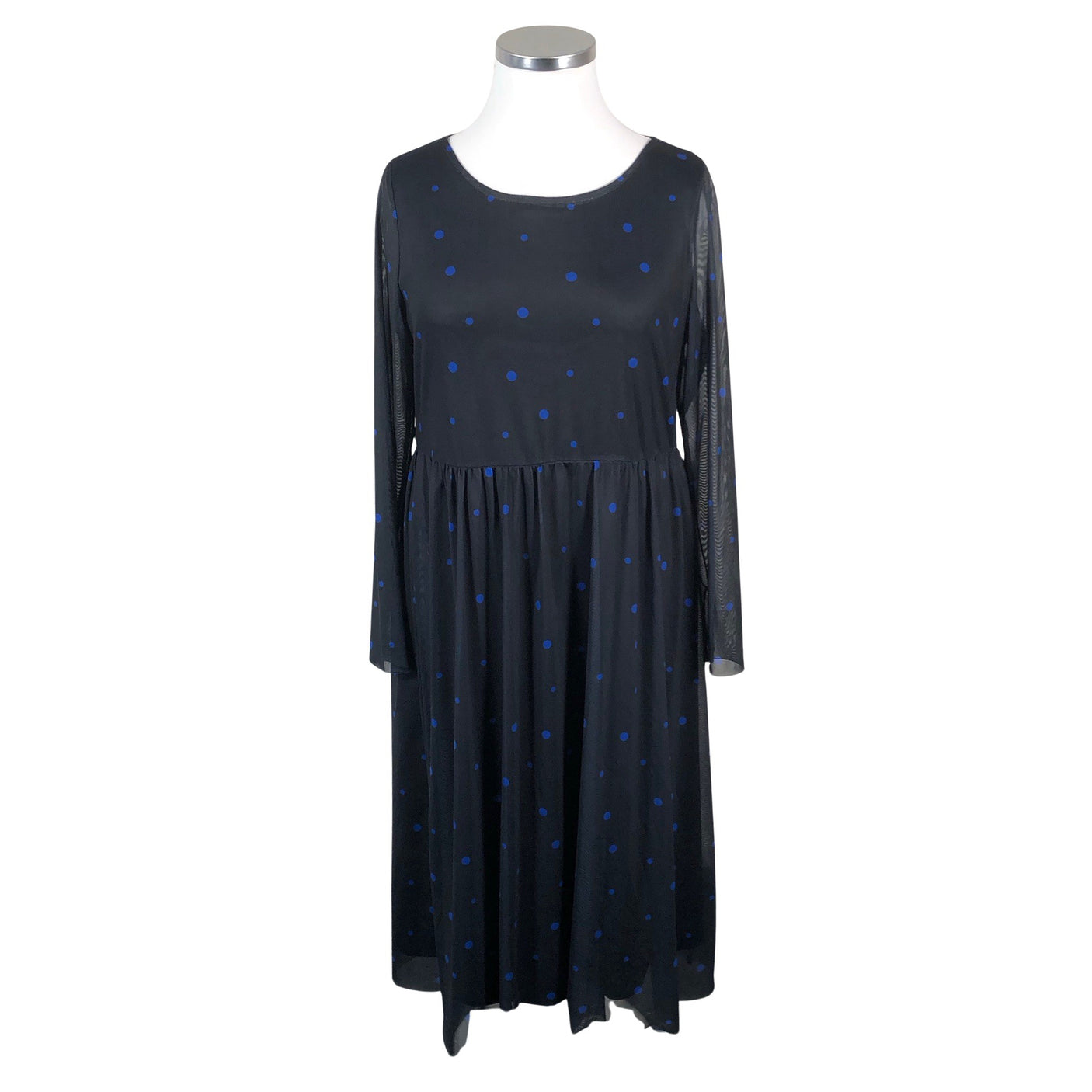 Unisex Junarose - Schiffon dress, size 44 - Blue (1)