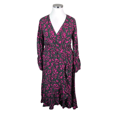 Unisex Zizzi - Schiffon dress, size 42 - Green ()