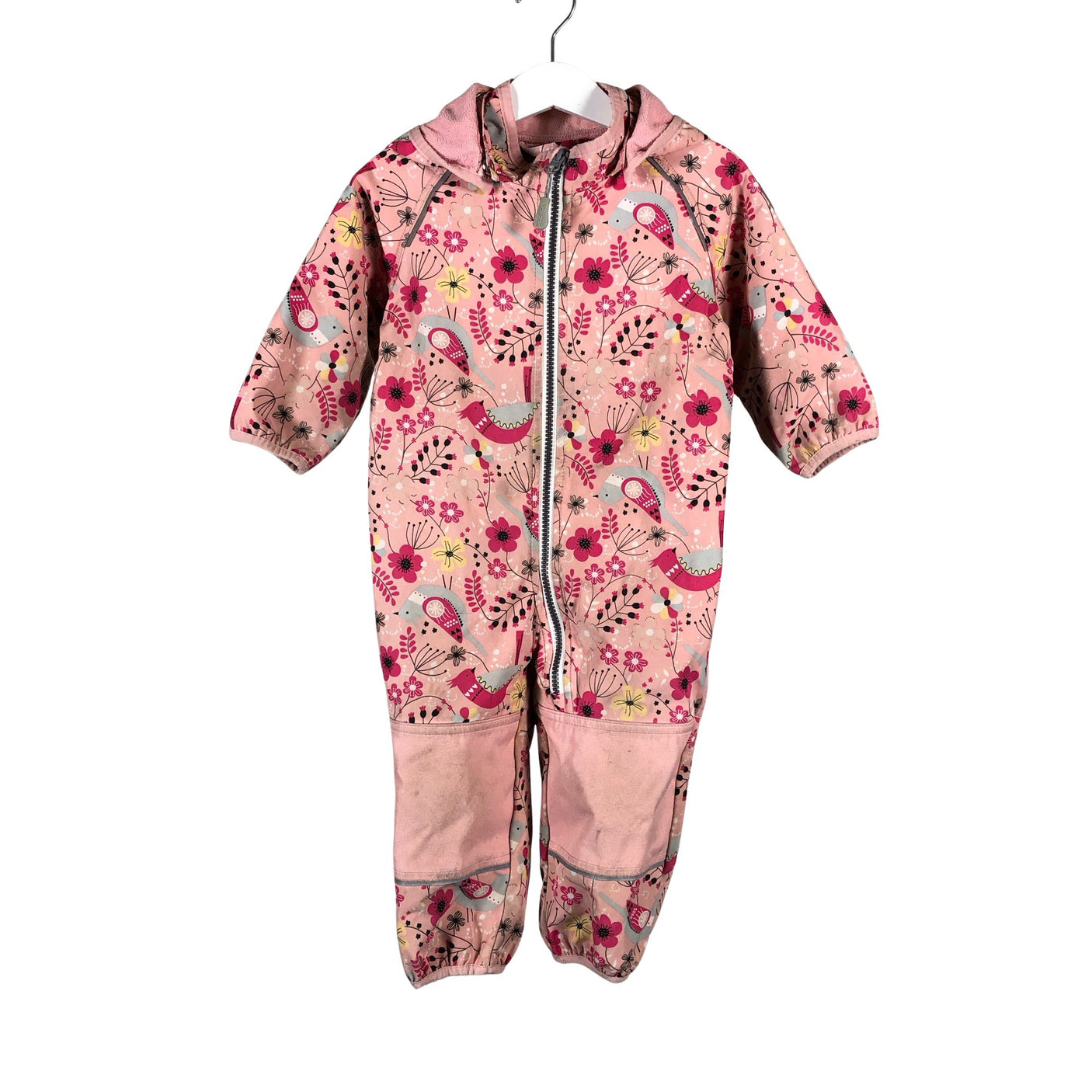 Unisex Jonathan - Soft shell jumpsuit, size 74 - 80 - Light pink (1)