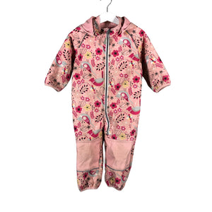 Unisex Jonathan - Soft shell jumpsuit, size 74 - 80 - Light pink (1)