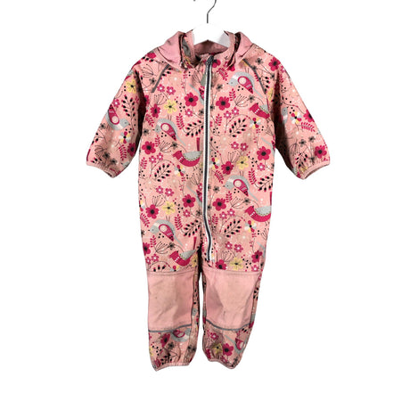 Unisex Jonathan - Soft shell jumpsuit, size 74 - 80 - Light pink ()