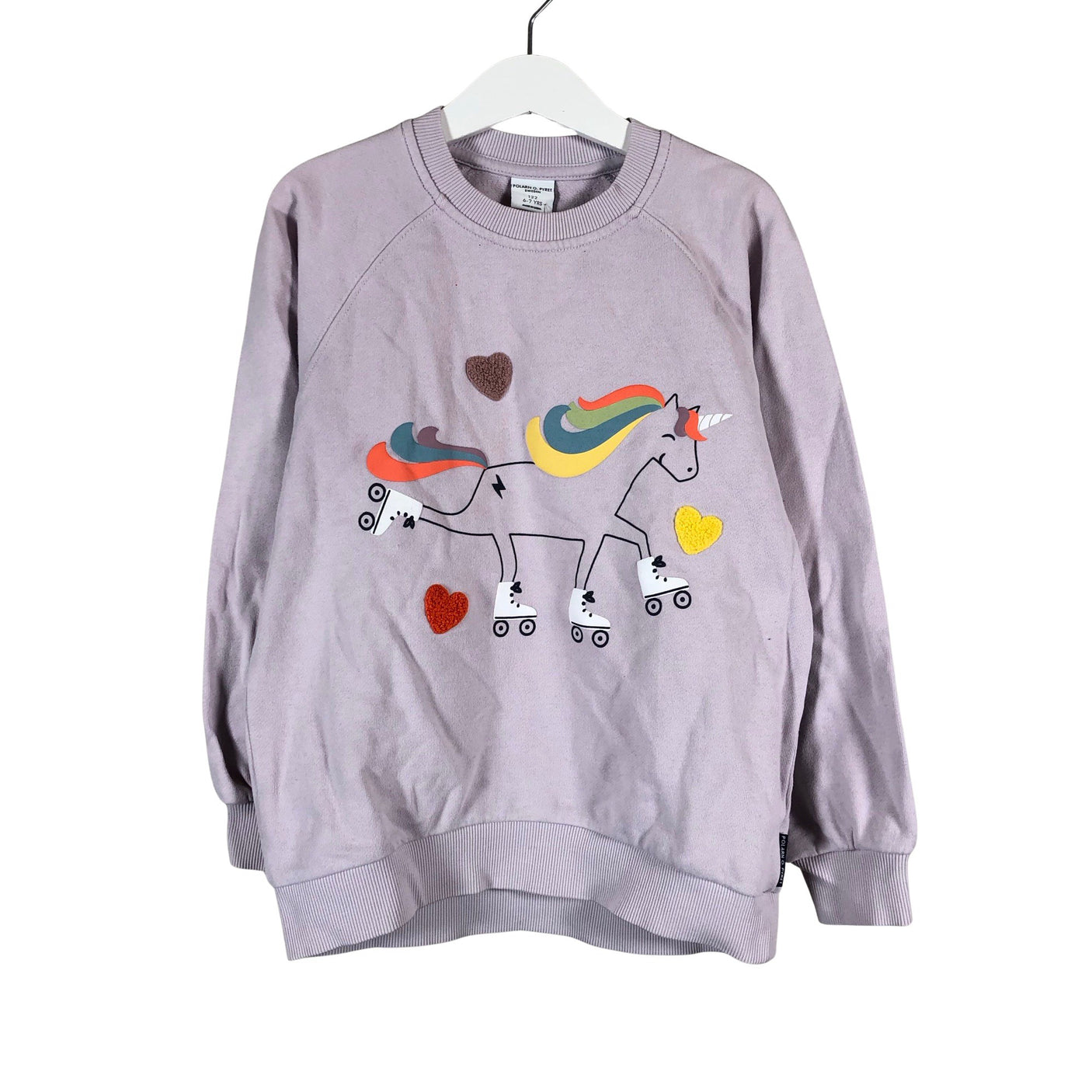 Unisex Polarn O. Pyret - Sweatshirt, size 122 - 128 - Violet (1)