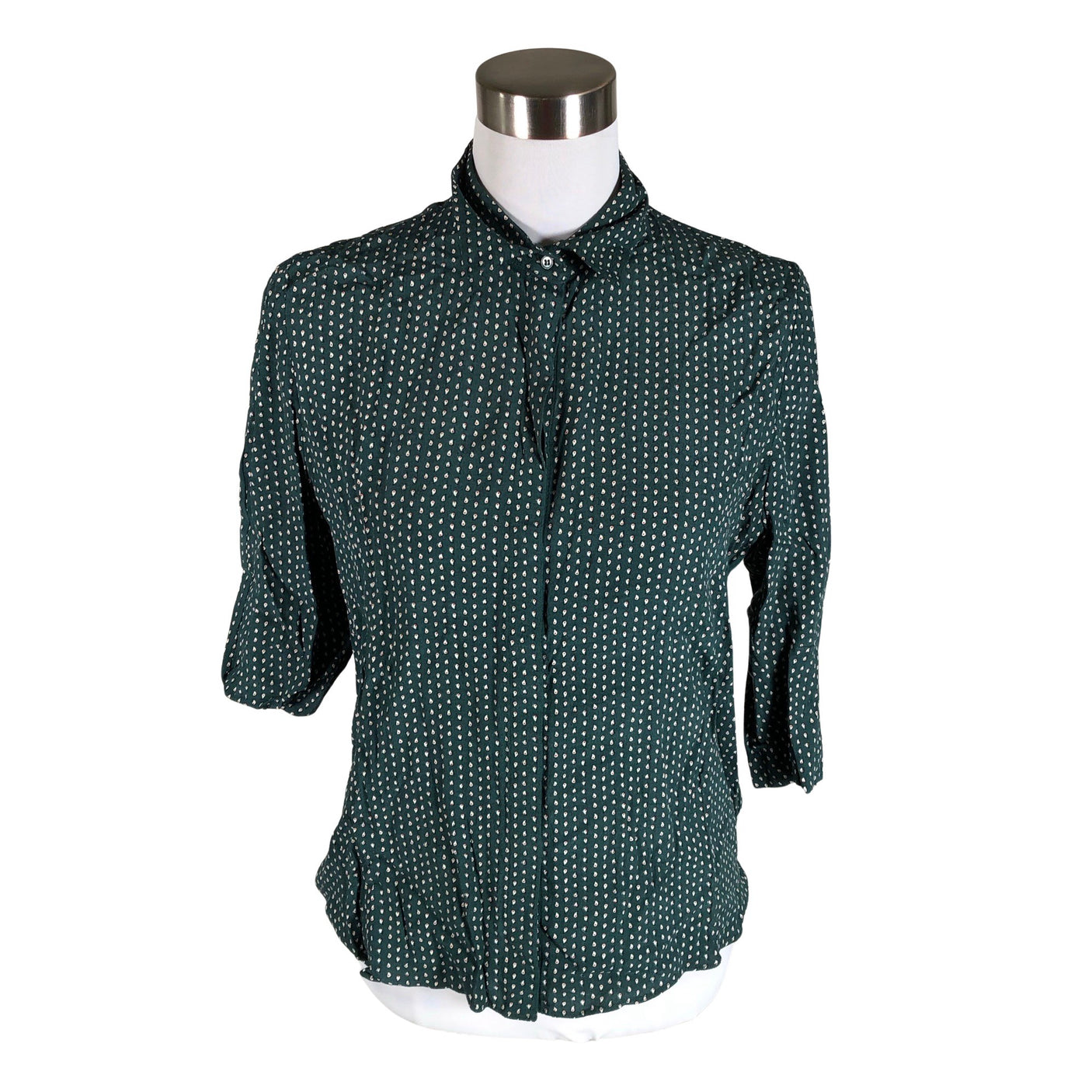 Unisex &Other Stories - Short-sleeved blouse, size 36 - Green (1)