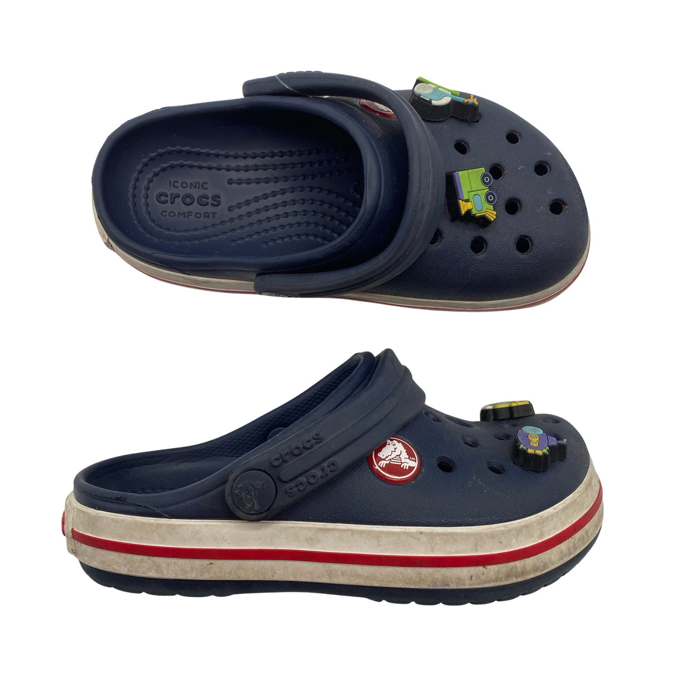 Unisex Crocs - Slip-on shoes, size 25 - Blue (1)