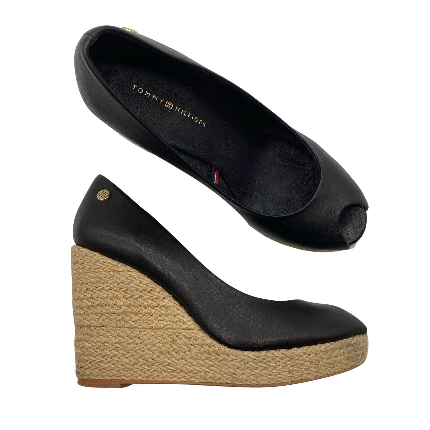 Unisex Tommy Hilfiger - Wedge sandals, size 37 - Black (1)