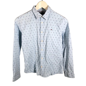 Unisex Tommy Hilfiger - Collared shirt, size 146 - 152 - Light blue (1)