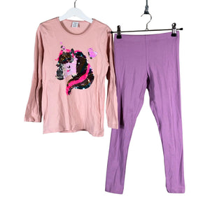 Unisex Lindex - Tricot shirt, size 122 - 128 - Light pink (1)