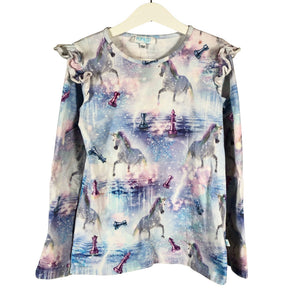 Unisex Pop & Co Helsinki - Tricot shirt, size 128 - 134 - Violet (1)
