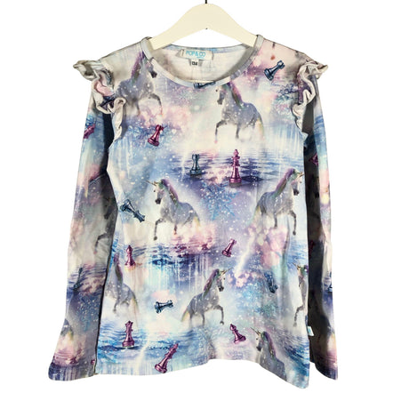 Unisex Pop & Co Helsinki - Tricot shirt, size 128 - 134 - Violet ()
