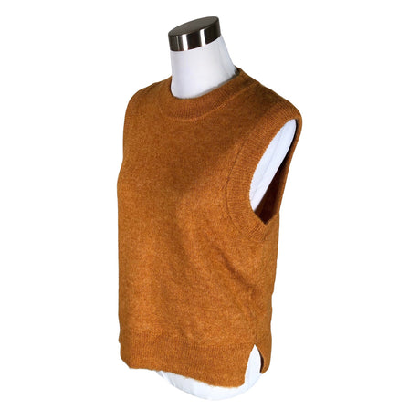 Unisex Selected - Knit vest, size 34 - Orange (2)