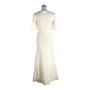 Unisex Karelinka - Knit dress, size 36 - Natural white (2)