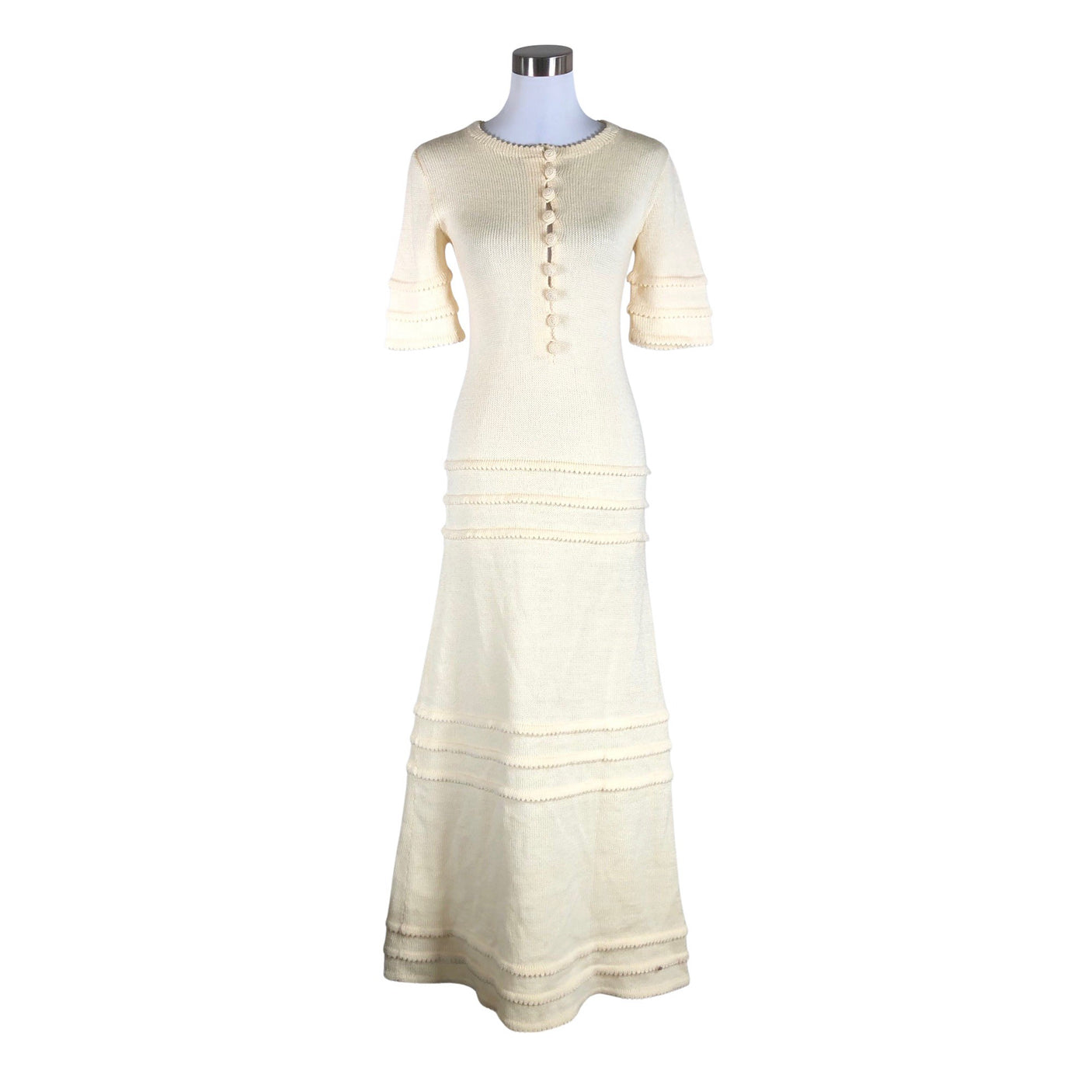 Unisex Karelinka - Knit dress, size 36 - Natural white (1)
