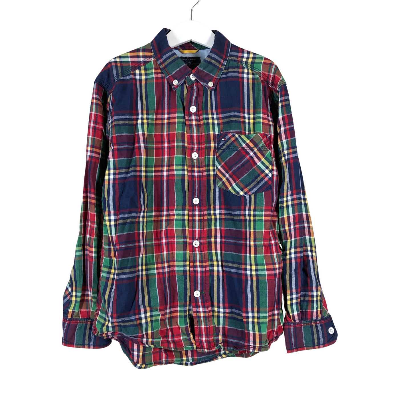 Unisex Tommy Hilfiger - Collared shirt, size 128 - 134 - Blue (1)