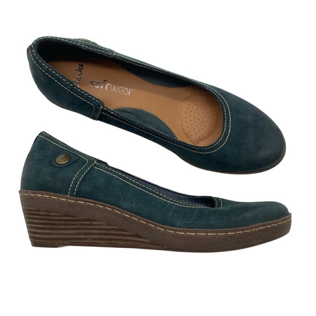 Unisex Clarks - Wedge heel shoes, size 39 - Green ()