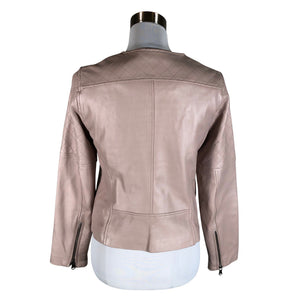 Unisex Cristelle&co - Leather jacket, size 38 - Light pink (2)