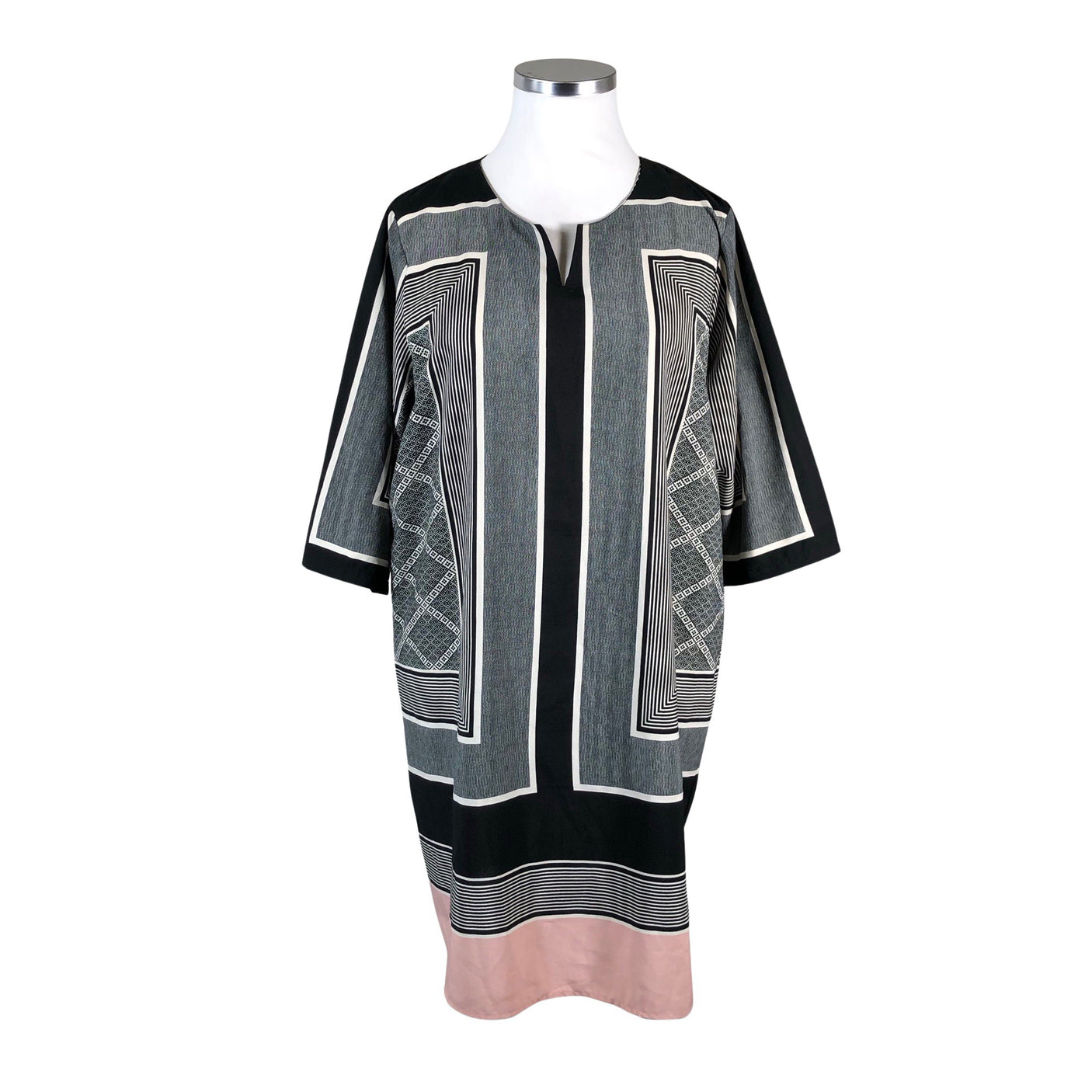 Unisex Junarose - Schiffon dress, size 46 - Black (1)