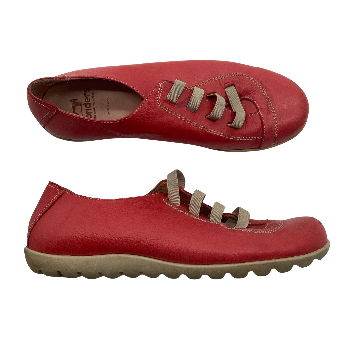 Unisex Wonders - Casual sneakers, size 39 - Red (1)