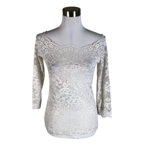 Unisex Cream - Blouse, size 38 - White (1)