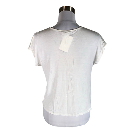 Unisex Selected - Short-sleeved blouse, size 36 - White (2)