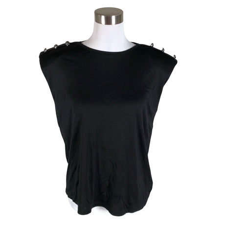 Unisex Massimo Dutti - Short-sleeved blouse, size 38 - Black ()