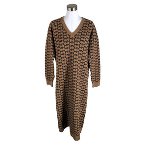 Unisex Mads Norgaard - Knit dress, size 38 - Brown (1)