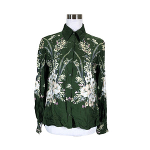 Unisex Massimo Dutti - Blouse, size 40 - Green (1)
