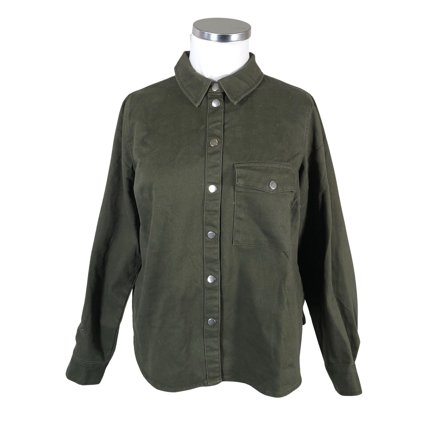 Unisex Zizzi - Denim jacket, size 42 - Green (1)