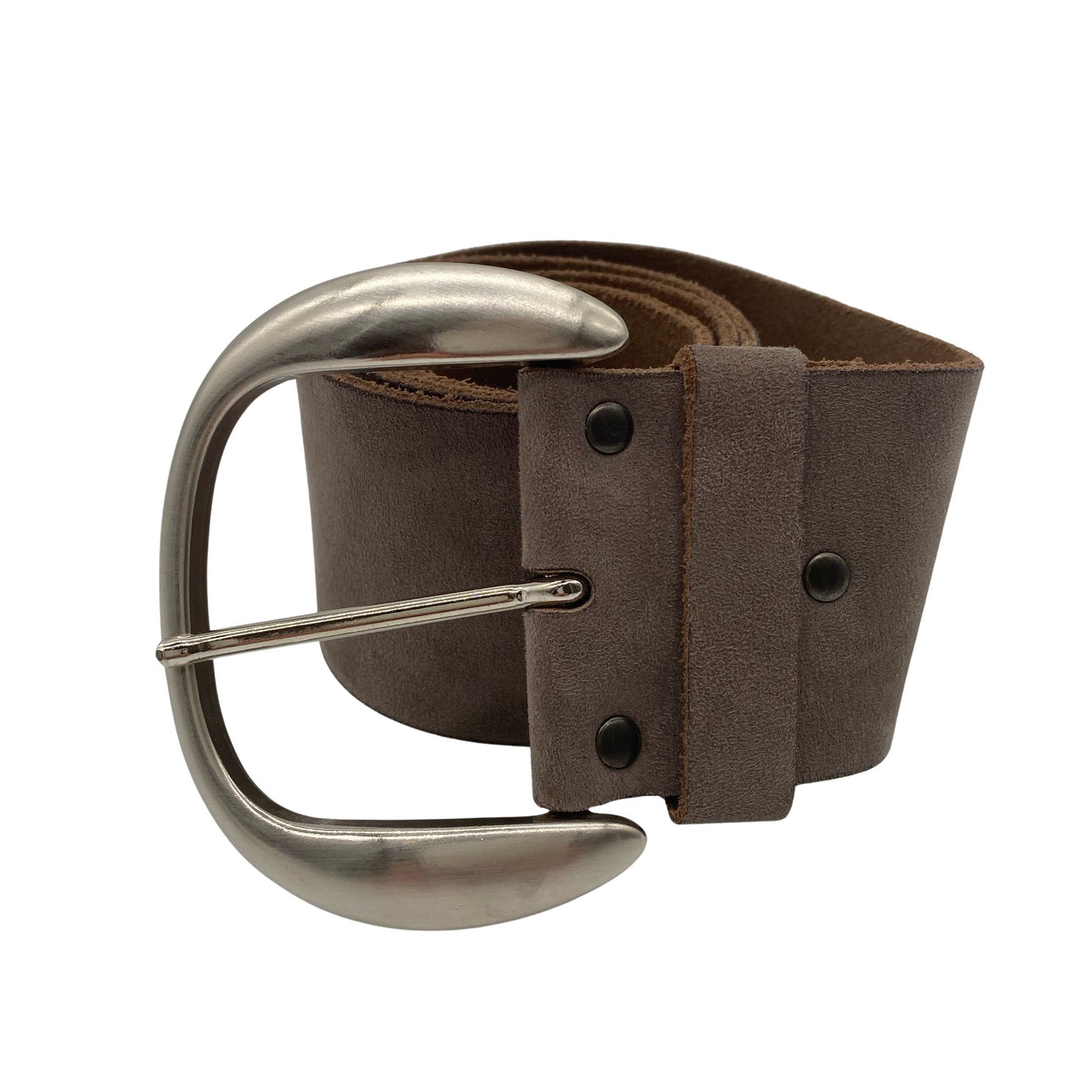 Unisex Nini's - Leather belt, size No size - Gray (1)