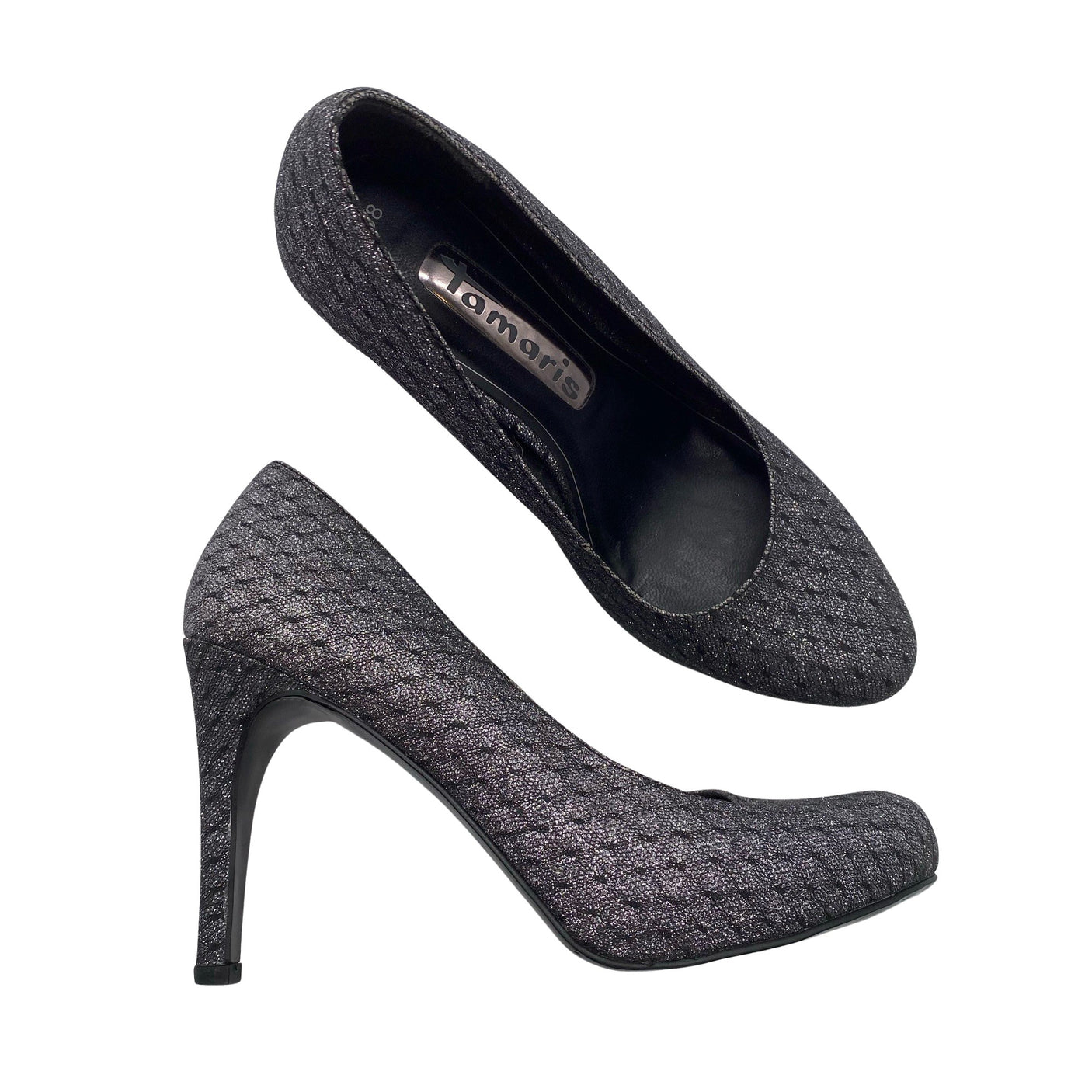 Unisex Tamaris - Evening high heels, size 38 - Silver (1)