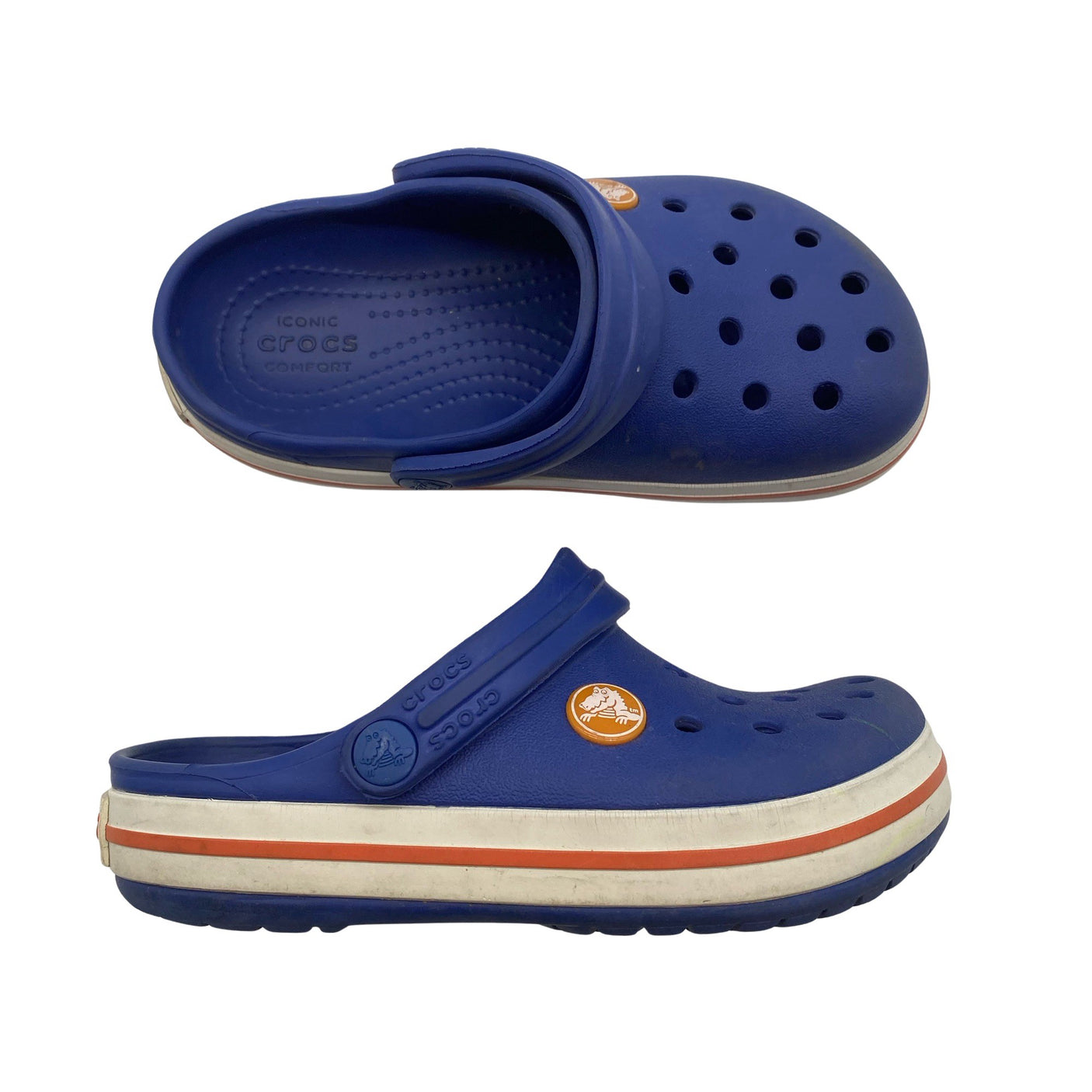 Unisex Crocs - Slip-on shoes, size 28 - Blue (1)