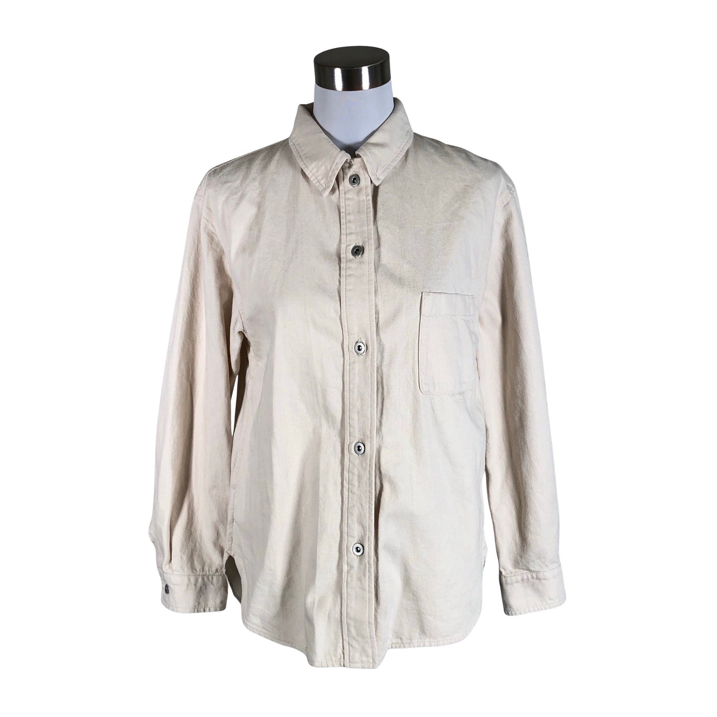 Unisex Uniqlo - Denim shirt, size 34 - Beige (1)
