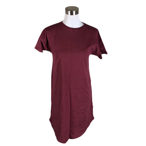 Unisex Riva Clothing - Tricot dress, size 34 - Wine red (1)