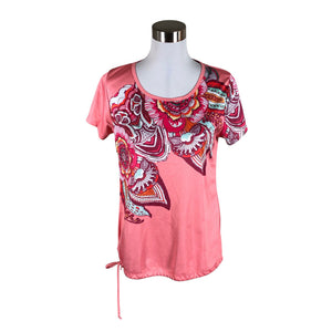 Unisex Desigual - Sports shirt, short sleeve, size 40 - Light pink (1)