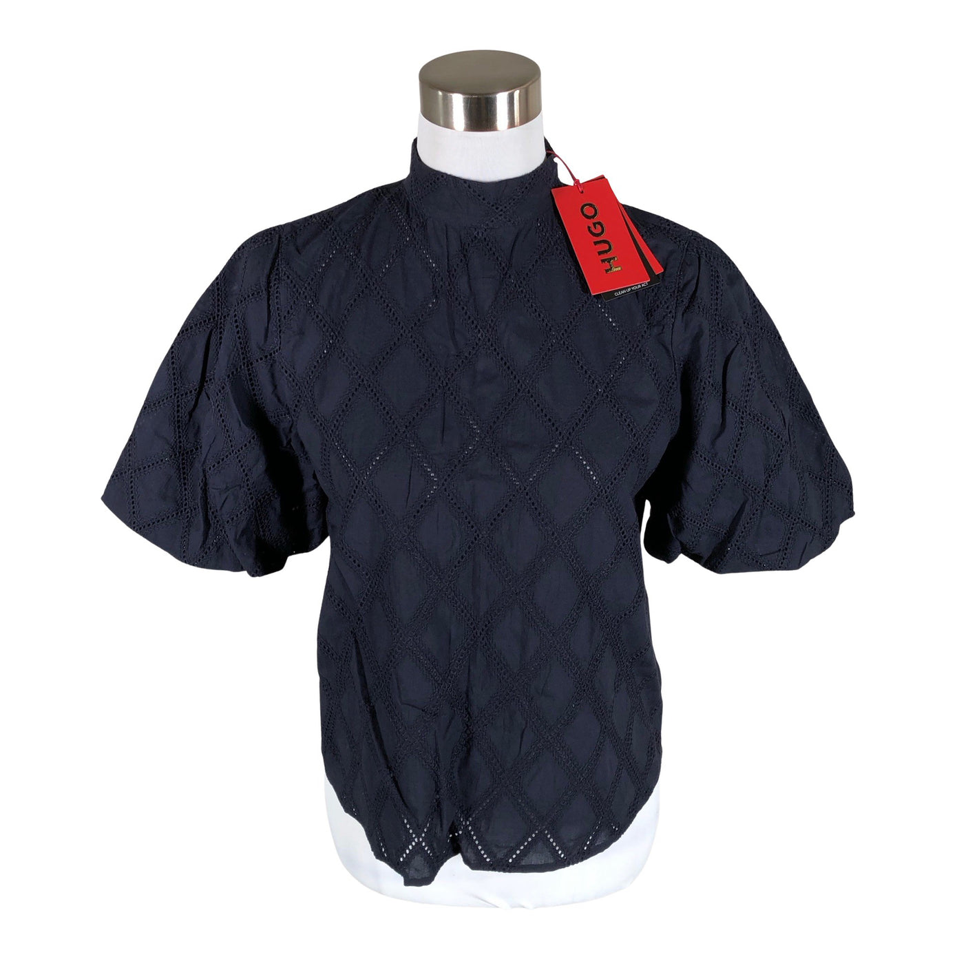 Unisex Hugo Boss - Short-sleeved blouse, size 36 - Blue (1)