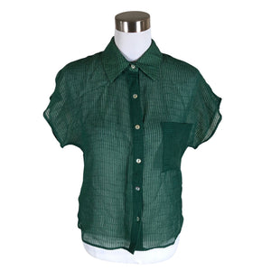 Unisex adL - Short-sleeved blouse, size 36 - Green (1)