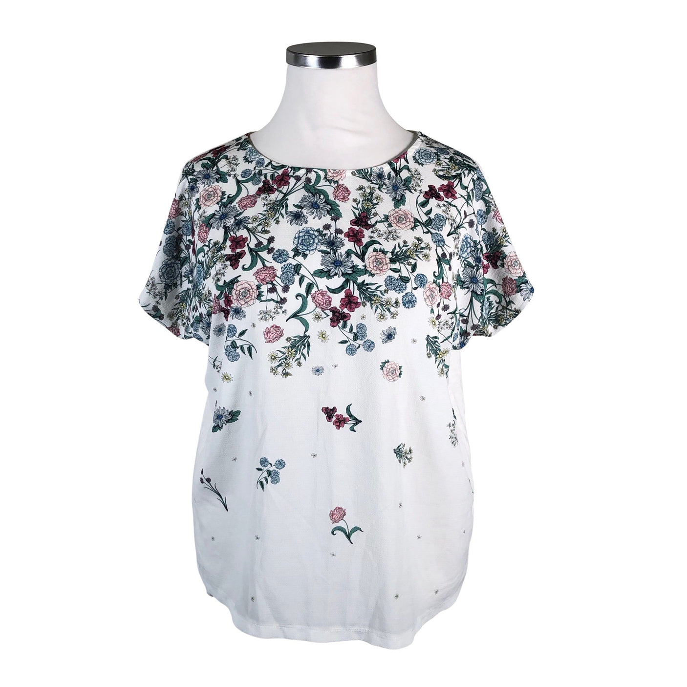 Unisex Esprit - Short-sleeved blouse, size 42 - White (1)