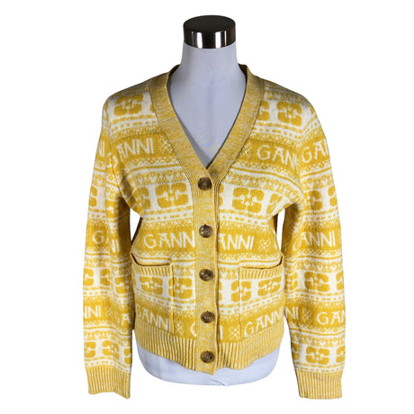 Unisex Ganni - Cardigan, size 38 - Yellow ()