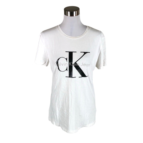 Unisex Calvin Klein Jeans - T-shirt, size 40 - White ()