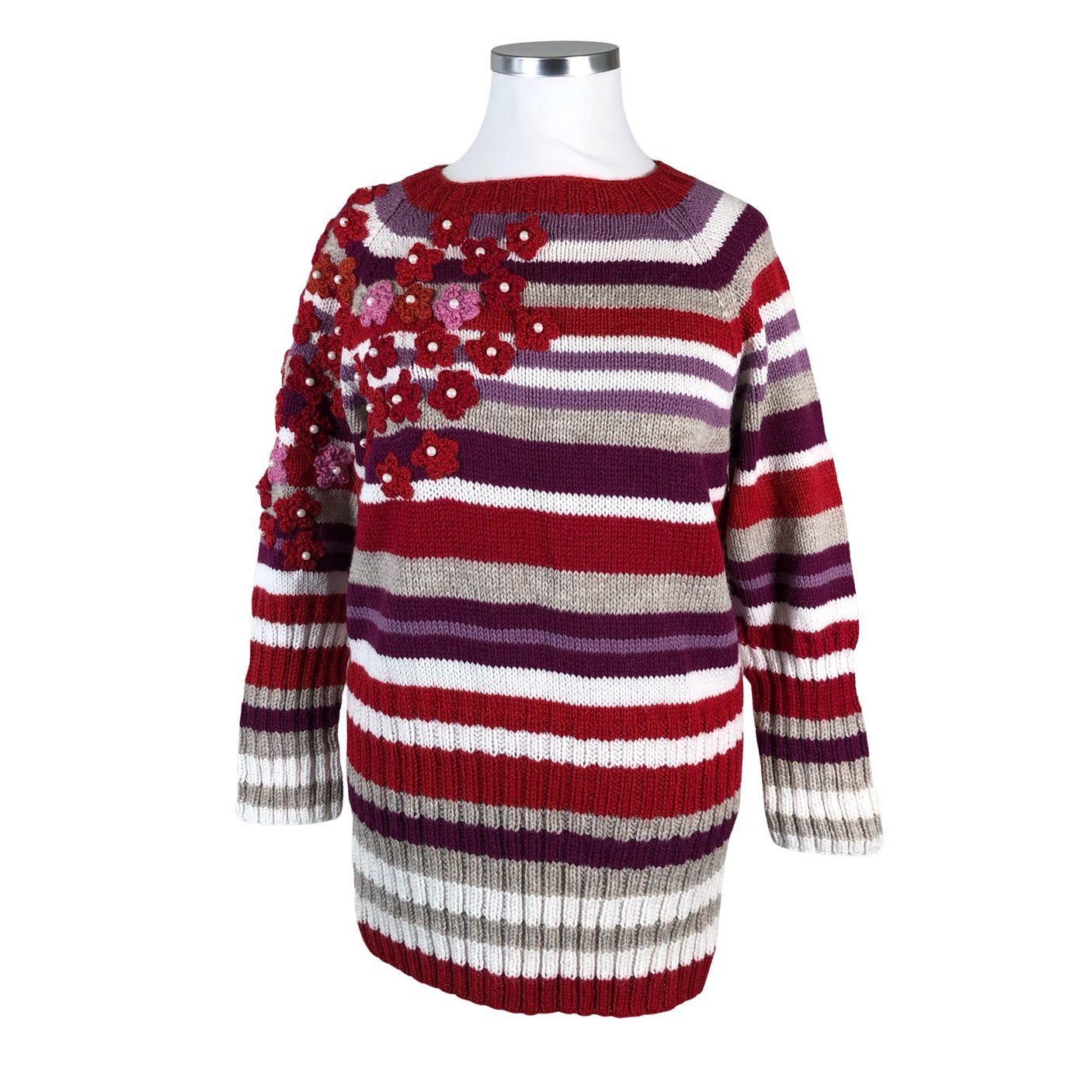 Unisex Handmade - Knit tunic, size 42 - Red (1)