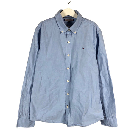 Unisex Tommy Hilfiger - Collared shirt, size 146 - 152 - Light blue ()