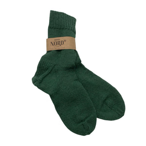 Unisex Handmade - Wool socks, size 40 - Green (1)