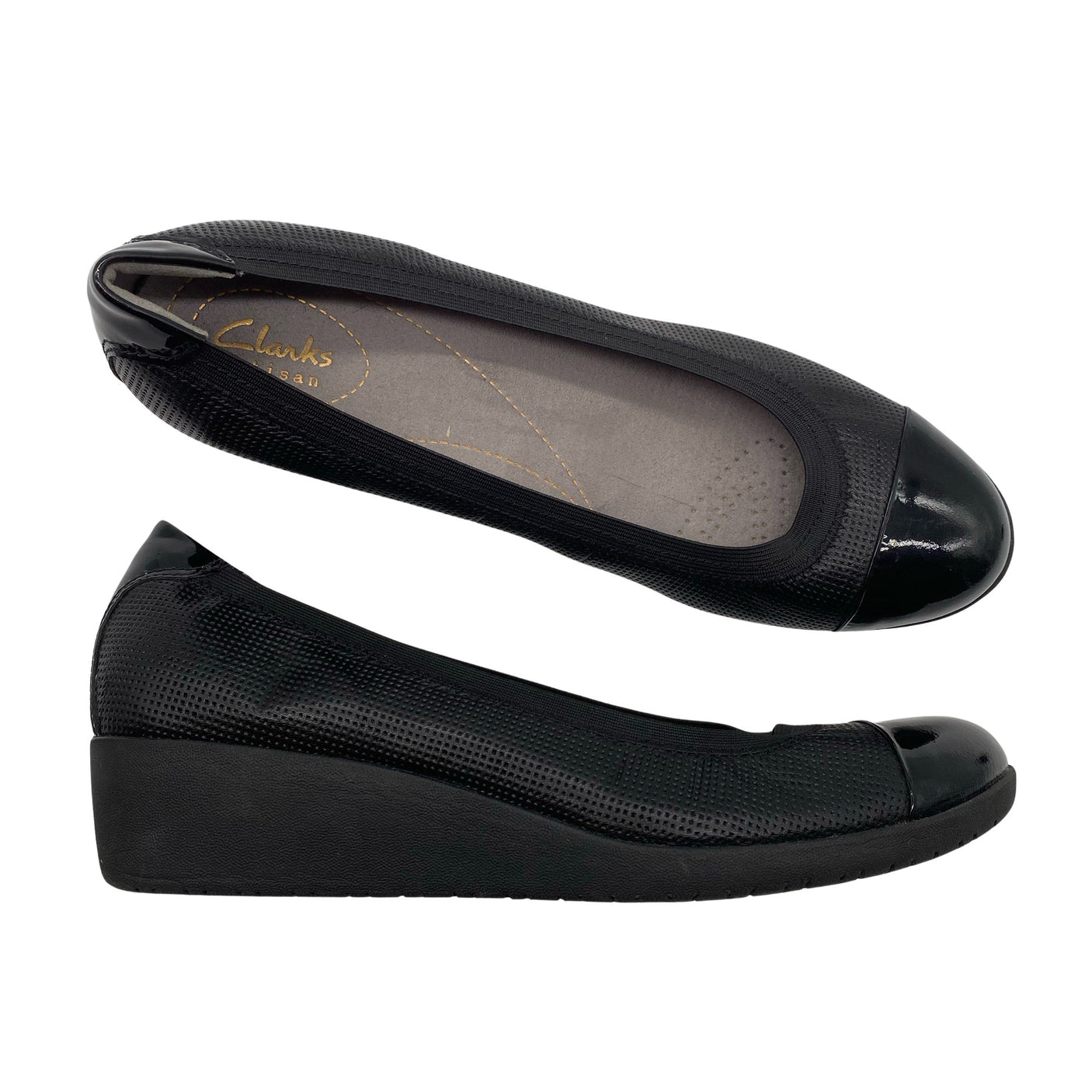 Unisex Clarks - Wedge sandals, size 39 - Black (1)