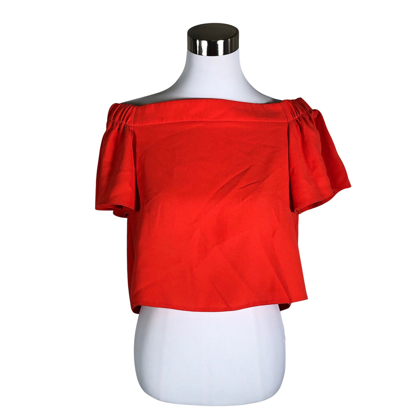 Unisex Topshop - Short-sleeved blouse, size 36 - Orange (1)